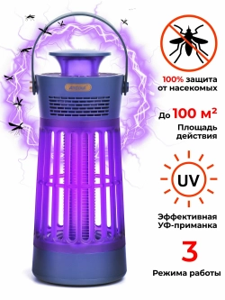 Лампа-уничтожитель ри комаров Andowl BL301, для дома и дачи, питание от USB