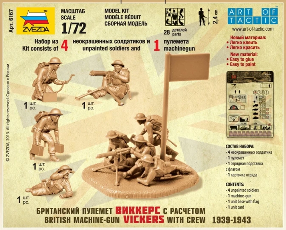 Британский пулемёт с расчётом 1939-1943