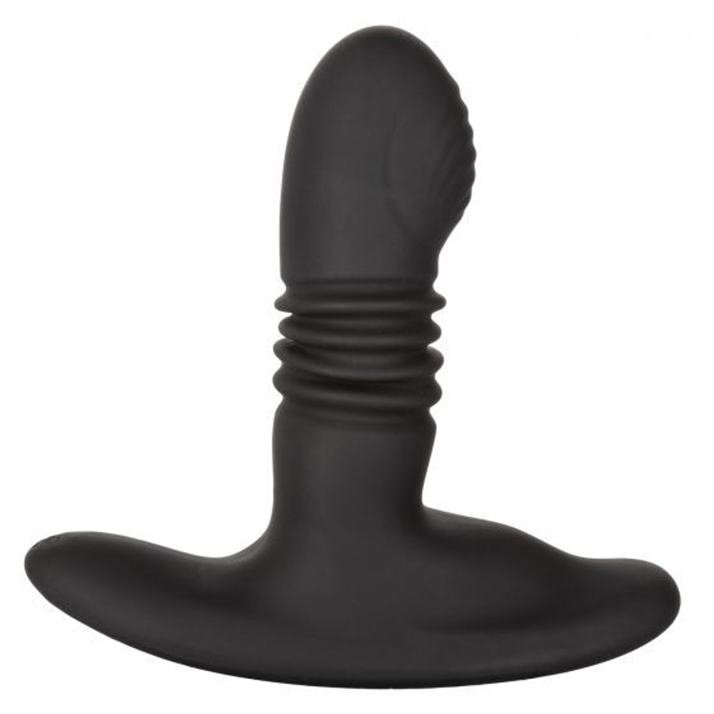 Массажер простаты Thrusting Rotator Probe с вращением головки - 11,5 см. (Цвет: черный)