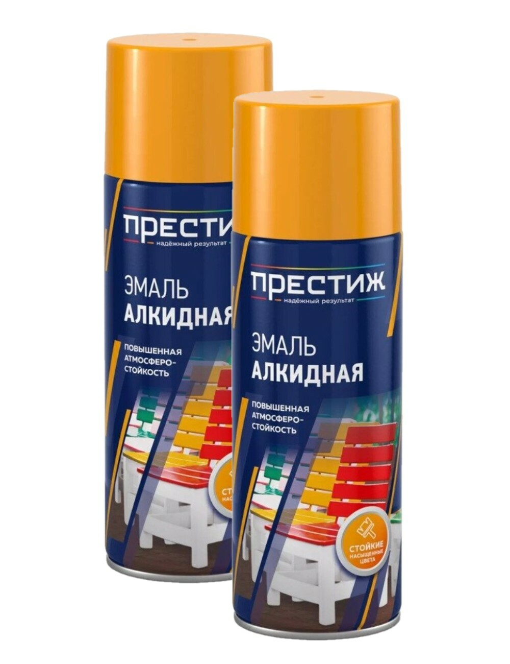 Набор Эмаль с эффектом металлик, gold metallic 425 мл 2шт