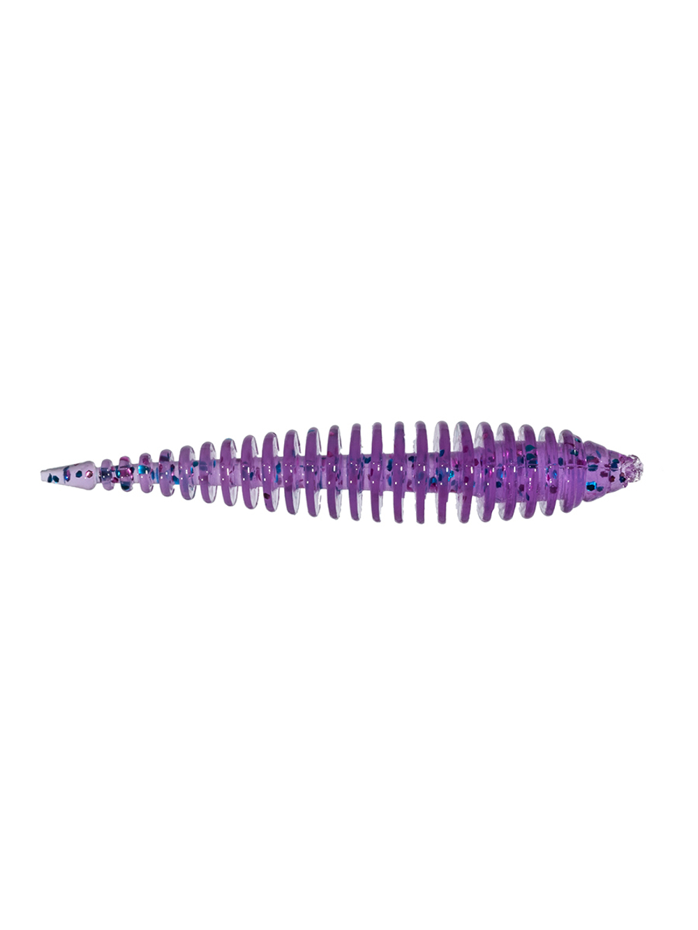 Приманка ZUB-MAGGOT SLIM 22мм(0,9")-20шт, (цвет 610) фиолетовый с блестками