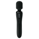 Черный аккумуляторный вибратор-wand 22,2см PipeDream Wanachi Body Recharger 3039-23