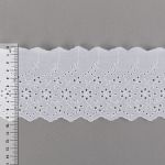 Кружево шитьё п/э+х/б 95 мм / 9±0.2 метров, Турция, белый, Gamma GYEM-9501