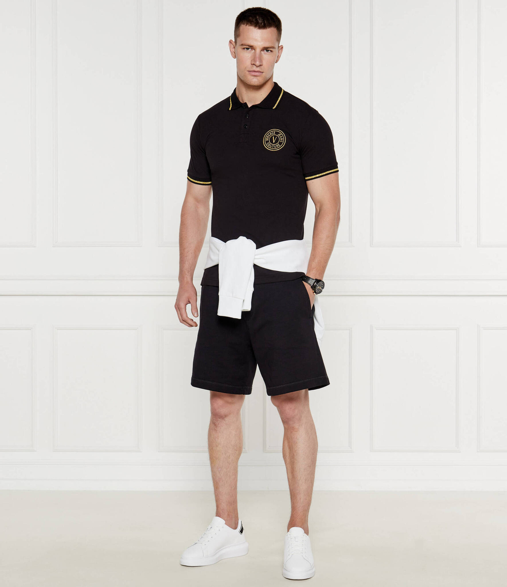 Поло Versace Jeans Couture - черный(77GAGT00CJ01T)