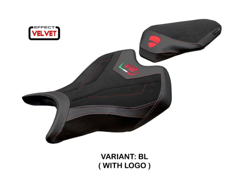 DSTV225RV TPZ VELVET COMFORT SEAT COVER W/ LOGO (P V2 2025, SF V2 2025)