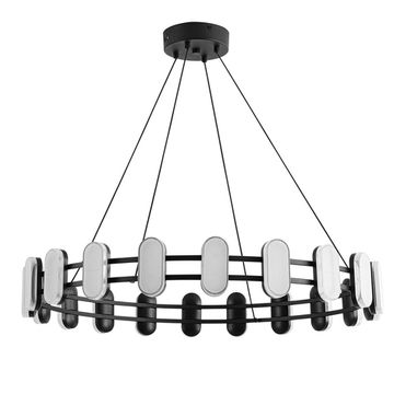 Люстра подвесная 40W 4000K 8342/40L черный/белый OVELA Lumion
