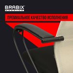 Кресло BRABIX PREMIUM "Ultimate EX-800" пластик, плотная двойная сетка Х2, черное/бежевое, 532916