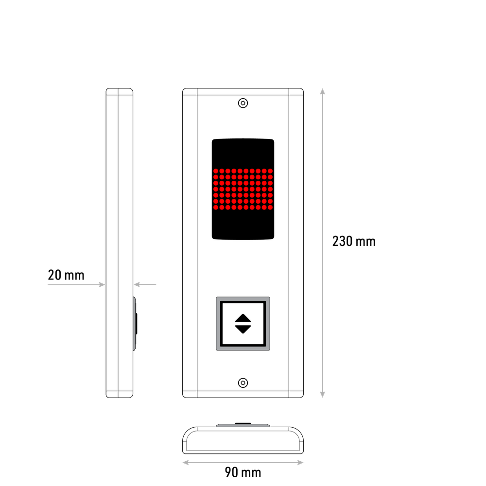 Пост вызывной MONO MN1011 GENEMEK.