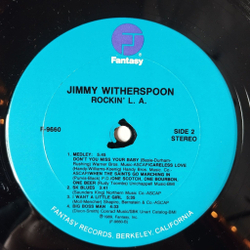 Винтажная виниловая пластинка LP Jimmy Witherspoon Rockin L.A. (USA 1989)