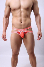 Мужские трусы-джоки Cockon X Lace Jock (Размер: XL) (Цвет: розовый)