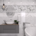 Селия бел декор 01 / Celia white decor 01  250х600 (1-й сорт)