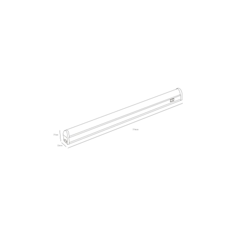 Линейный светодиодный светильник ЭРА LLED-01-08W-4000-E 8Вт 4000К L574мм | Бытовые светодиодные линейные светильники