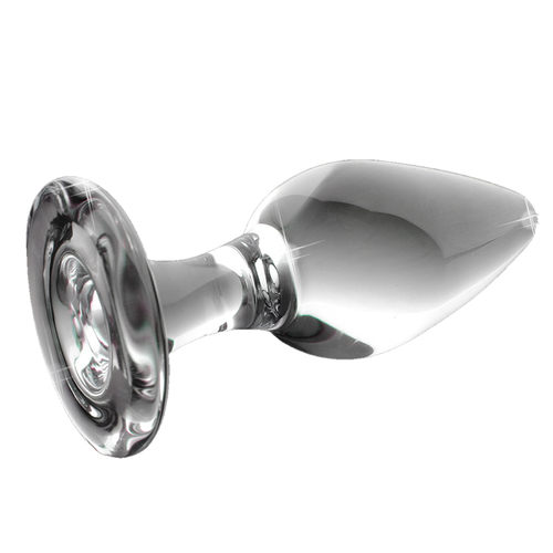 Прозрачная стеклянная пробка 11,5см PipeDream Icicles #26 Glass Anal Plug Clear 292600