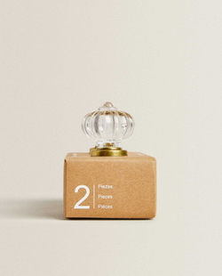 ZARA HOME МЕБЕЛЬНАЯ РУЧКА ИЗ АКРИЛА «ЦВЕТОК» (НАБОР ИЗ 2 ШТ.)