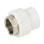 Муфта PP-R комбинированная белая Дн 50х1 1/2" ВР под ключ VALFEX 10134050