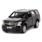 Модель ин. мет. "Chevrolet Tahoe" 12см, двери, багаж, черный, коробка TAHOE-BK (Технопарк)