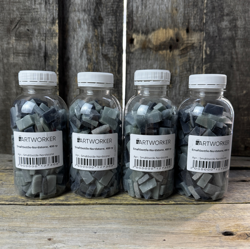 Серая смальта стекло Smaltbottle-Nordstone ArtWorker