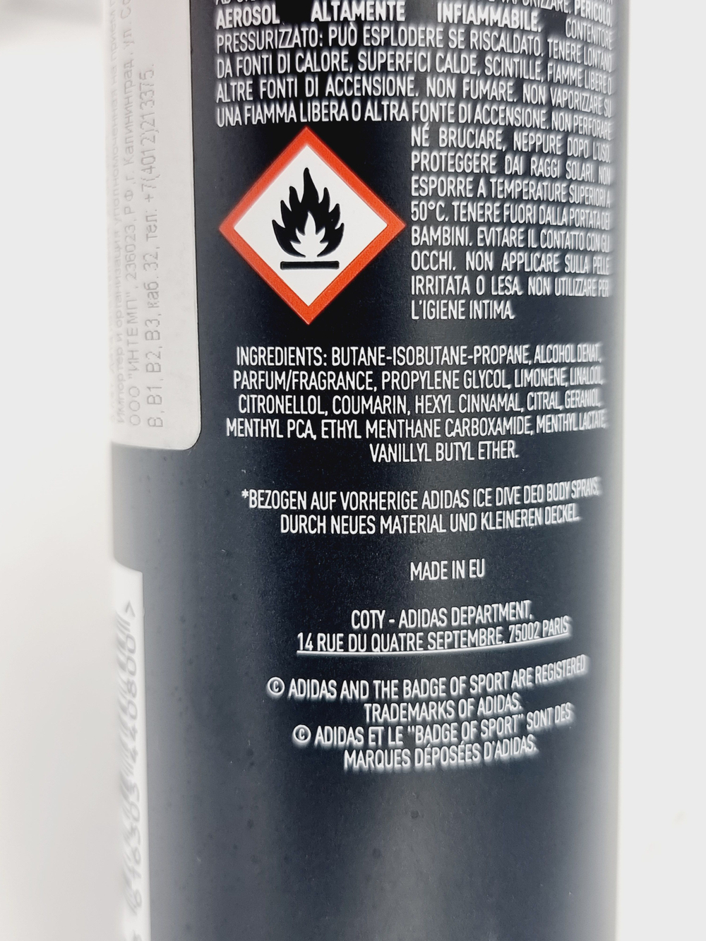 Дезодорант-спрей для тела Body Spray Ice Dive для мужчин 48 часов 150 мл (из Финляндии)