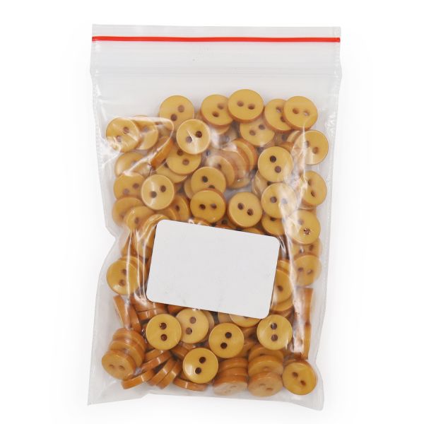Пуговицы 2 прокола 14L=9 мм, (Mustard (горчичный)), NE74, 144 шт