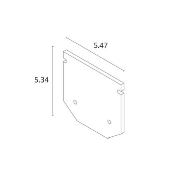 Заглушка для профиля A641005E серый Expert-Accessories Arte Lamp