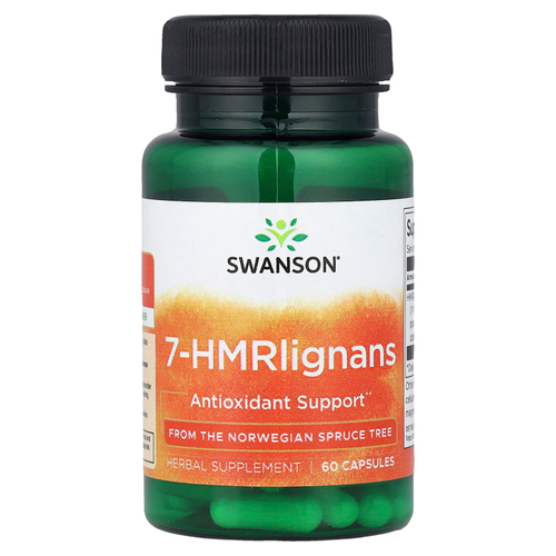 Swanson Vitamins, 7-HMRlignans, 60 капсул (40 мг в 1 капсуле)