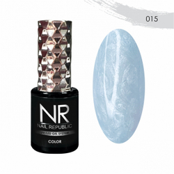 NR Гель-лак Pearl Print 015 жемчужный голубой, 10 мл