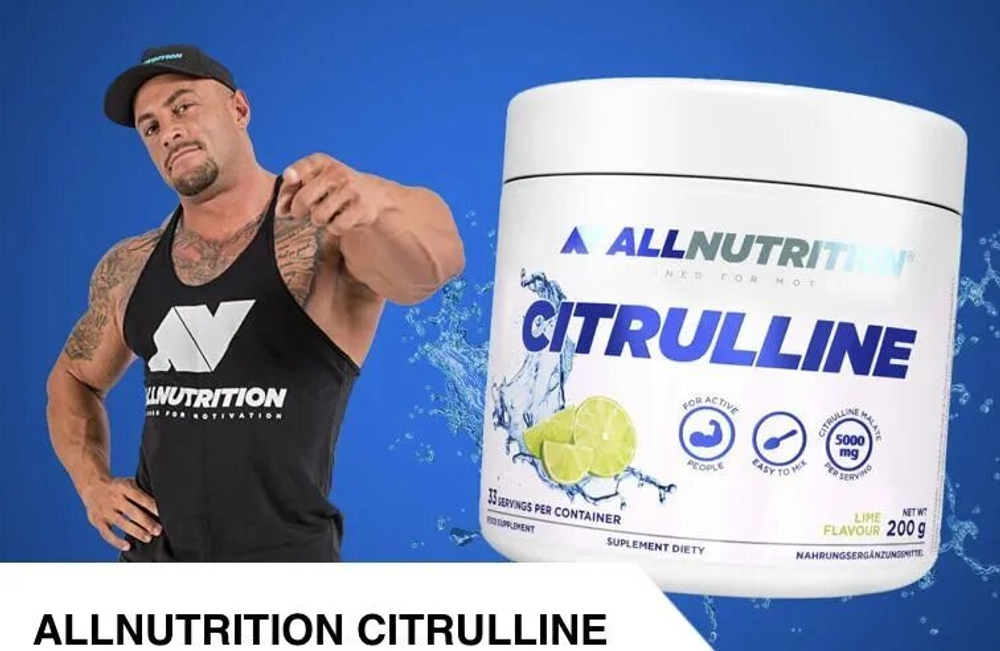 Аминокислота All Nutrition Citrulline Malate 200 г малина-клубника