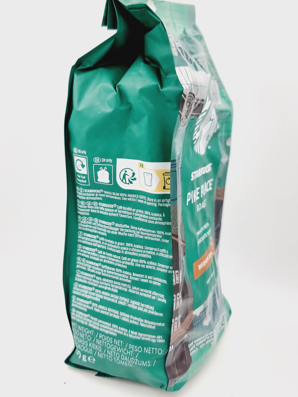 Кофе в зернах Starbucks Pike Place Roast, 450 г, срок 05.2027