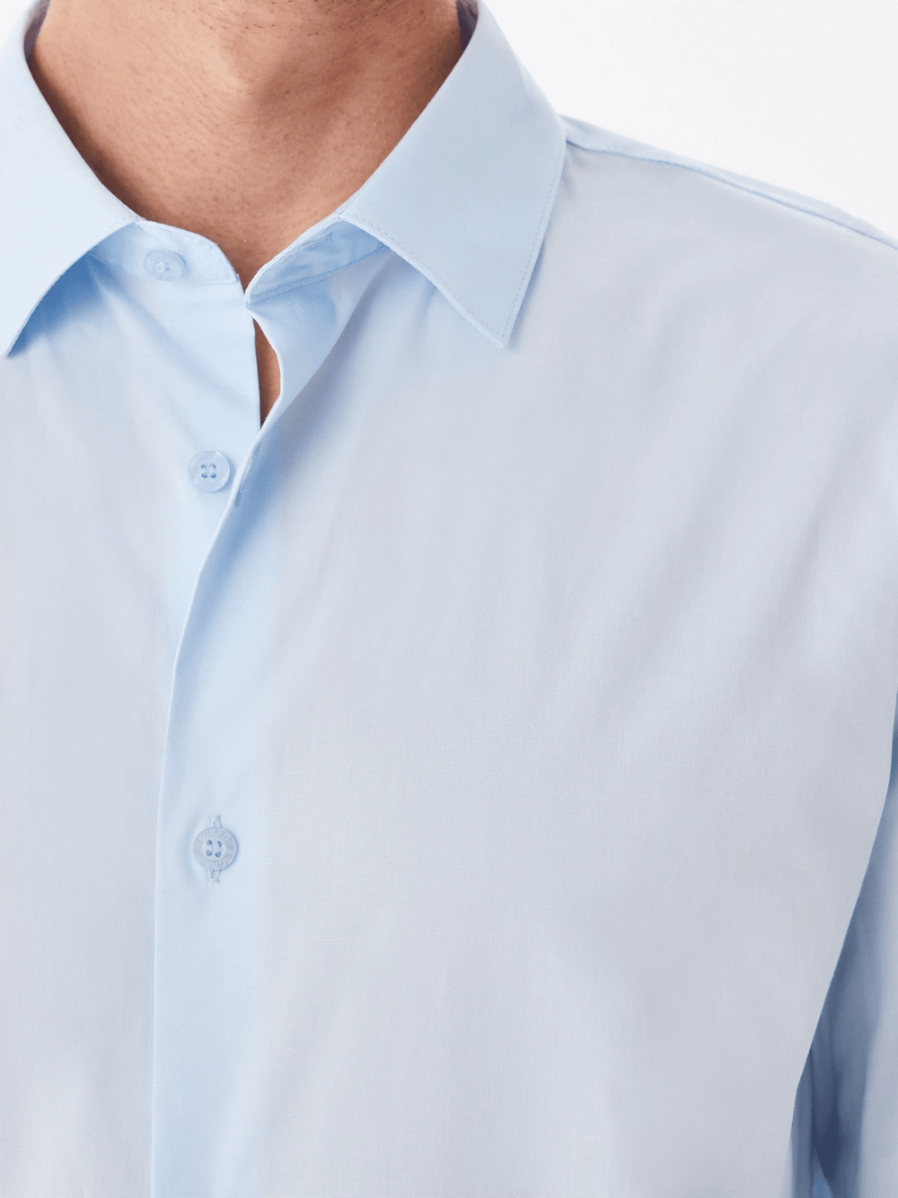 Сорочка GREG Super Slim fit 210/237/BL/ZN STRETCH "Однотон"