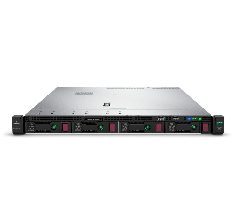 Стоечный сервер - HP Enterprise ProLiant DL360  Gen10, 1U, 4x 3.5“, 1x Xeon[4208] 8 Cores, 16Gb, P19776-B21