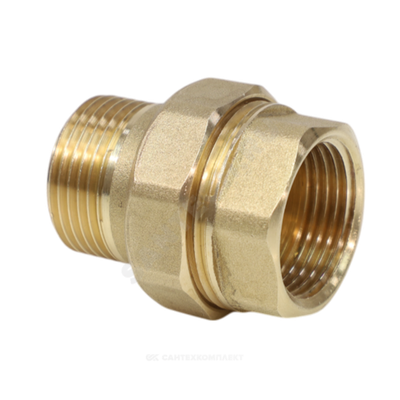 Соединитель латунь американка Ду 20 (3/4") прямой ВР/НР VALFEX VF.340.L.034