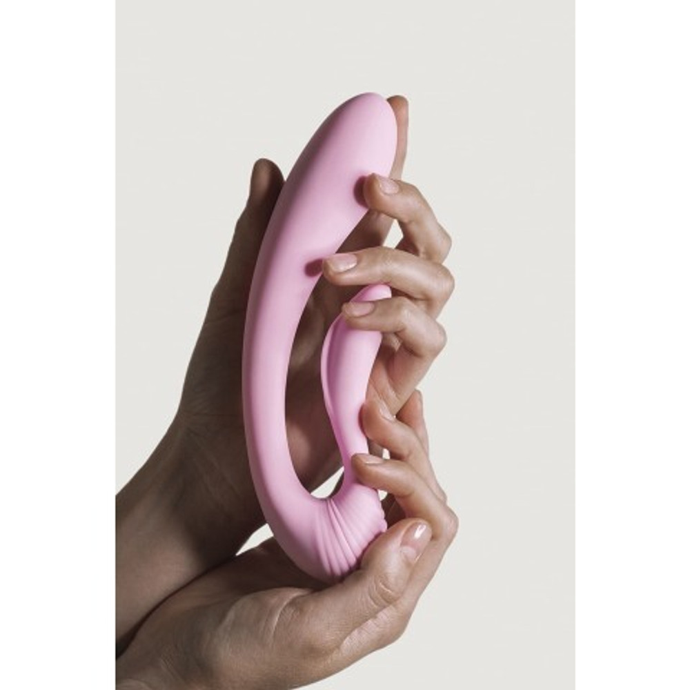 Двойной вибратор G-WAVE розовый от Adrien Lastic