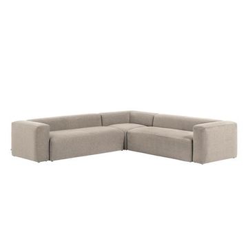 Диван угловой 6 местный Blok 320 x 320 cm бежевый