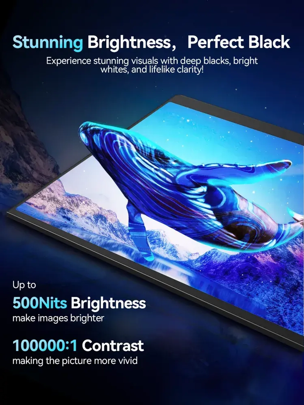 Портативный 16" сенсорный монитор с защитным чехлом Ucolor O2 Touch 3K OLED 2880x1800, 120 Гц