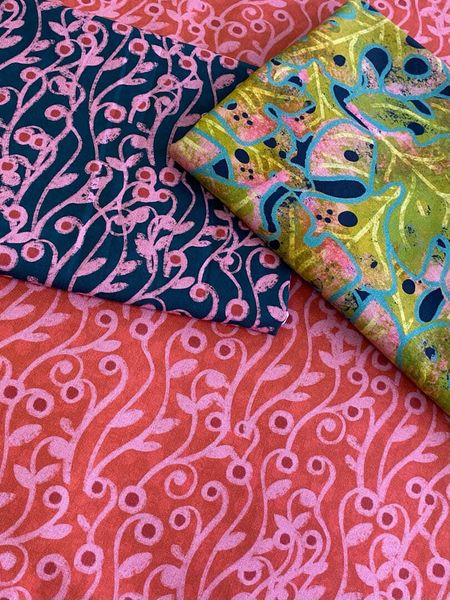 ТРОПИЧЕСКИЙ ЛЕС #6, отрез 85 см 100% хлопок Handmade Fabrics 7