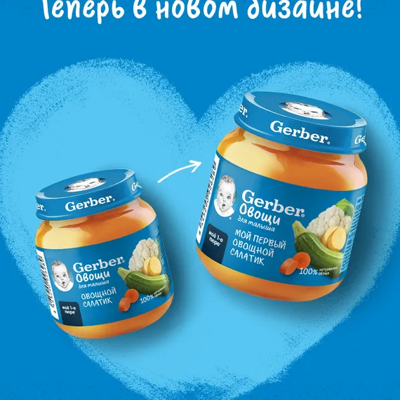 Пюре Gerber Овощной Салат с 5 мес 125 г