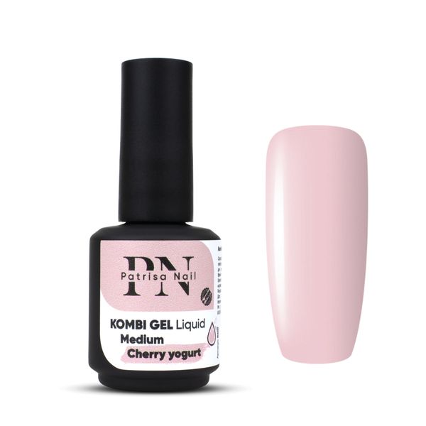 Patrisa Nail, Комби гель камуфлирующий Kombi Gel Liquid Medium Cherry yogurt 16 мл