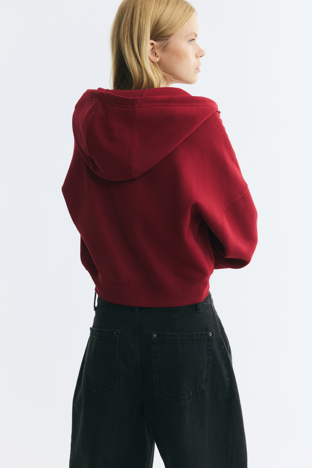 Худи на молнии с накладными карманами - H&M