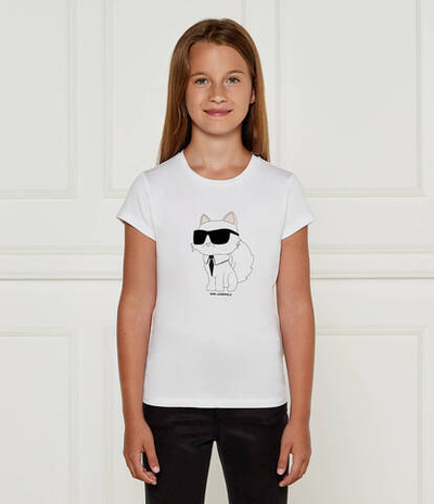Футболка Karl Lagerfeld Kids - белый(Z30211)