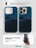 Чехол накладка iPhone 16 Pro Max 6.9" Gurdini Carbon Design (Magsafe &amp; Lense holder) Mountain Blue