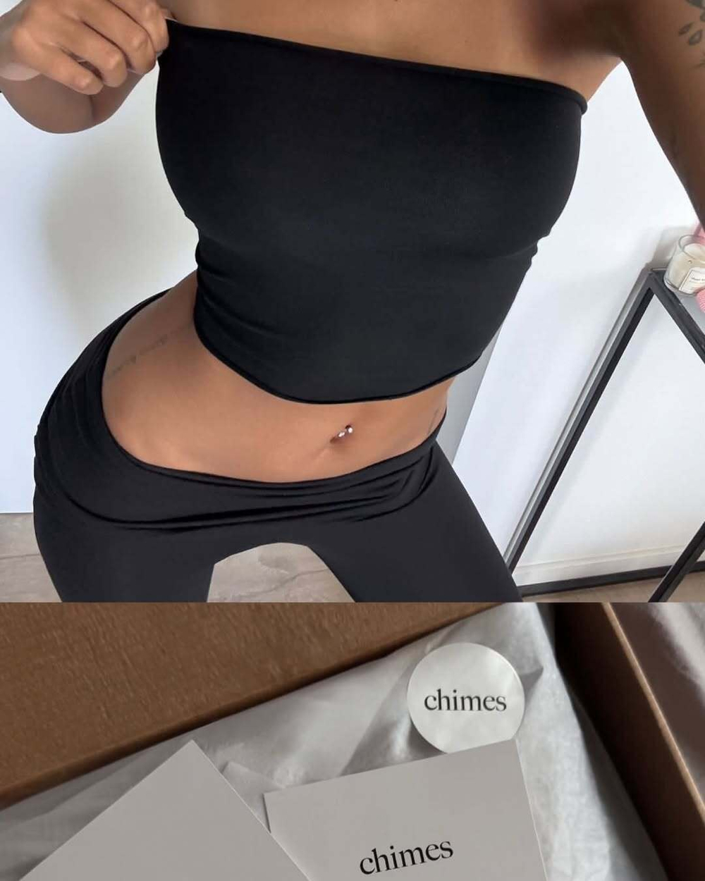 black mini bandeau