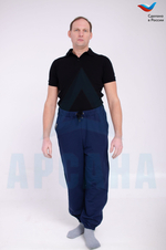Брюки ортопедические с молниями по бокам. Размер 6XL (60-62).