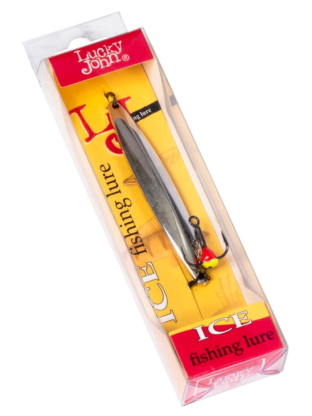Блесна вертикальная зимняя Lucky John NAIL BLADE с цепочкой и тройником 65мм S блистер
