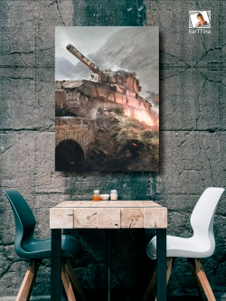 Интерьерная картина "FV215b 183", 50х70см 1шт.