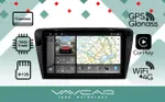 Магнитола для Skoda Octavia A7 2013-2020 - Vaycar VA65-0483-2K на Android 13, Быстрая, 2K QLED, CarPlay, 4G SIM-слот