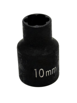 CS-12.25.10 короткая торцевая спиральная головка на 1/2", 10 мм