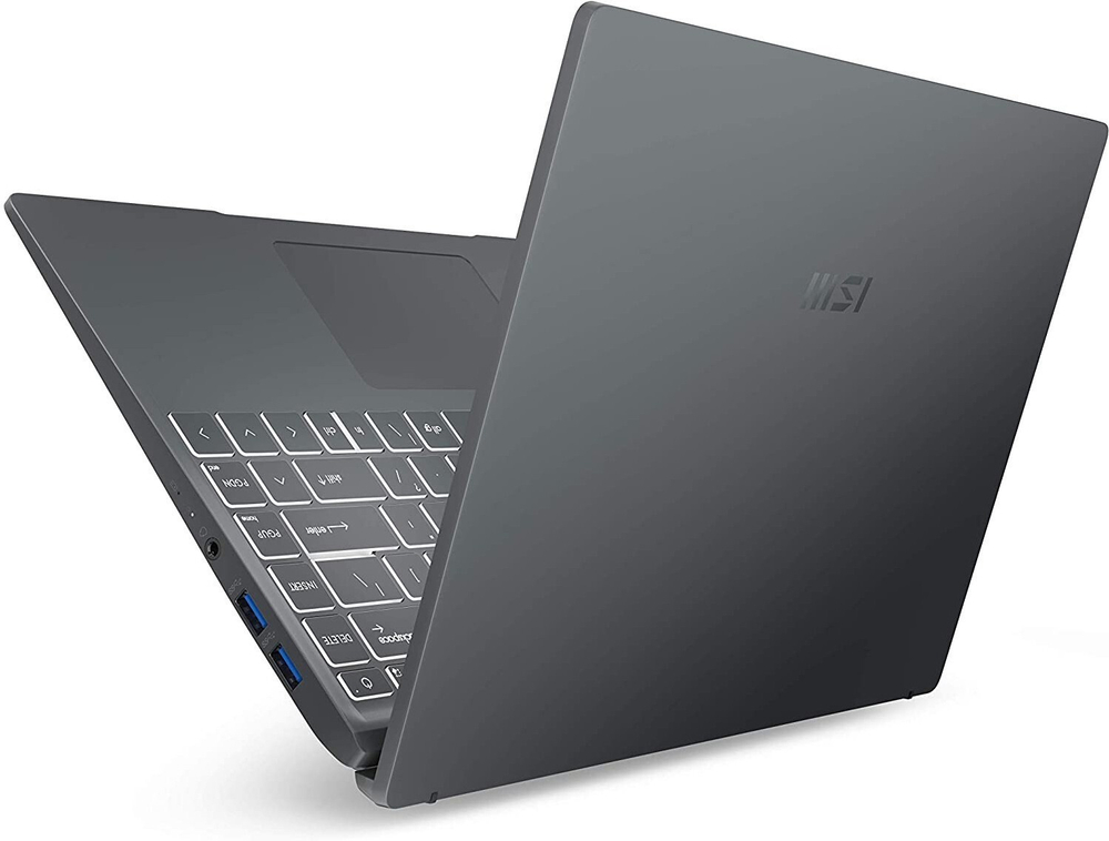 Ноутбук MSI Modern 14 14; 1920x1080 (Full HD)/ Intel Core i7 1165G7, 2800 МГц/ 8 Гб DDR-4/ 512 Гб SSD/ Intel Iris Xe Graphics/ Wi-Fi, Bluetooth, Cam/ Windows 10 Home / серый 9S7-14D314-062