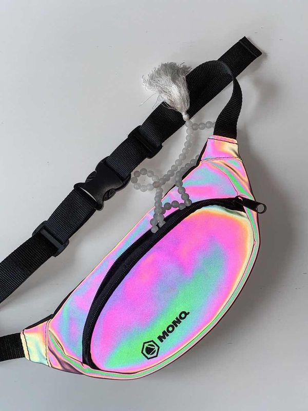 Сумка поясная MONQ Small Buddha Искусственная Кожа Reflective - фото 3