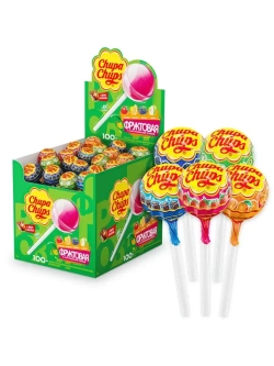 Карамель Chupa Chups со вкусом фруктов и колы