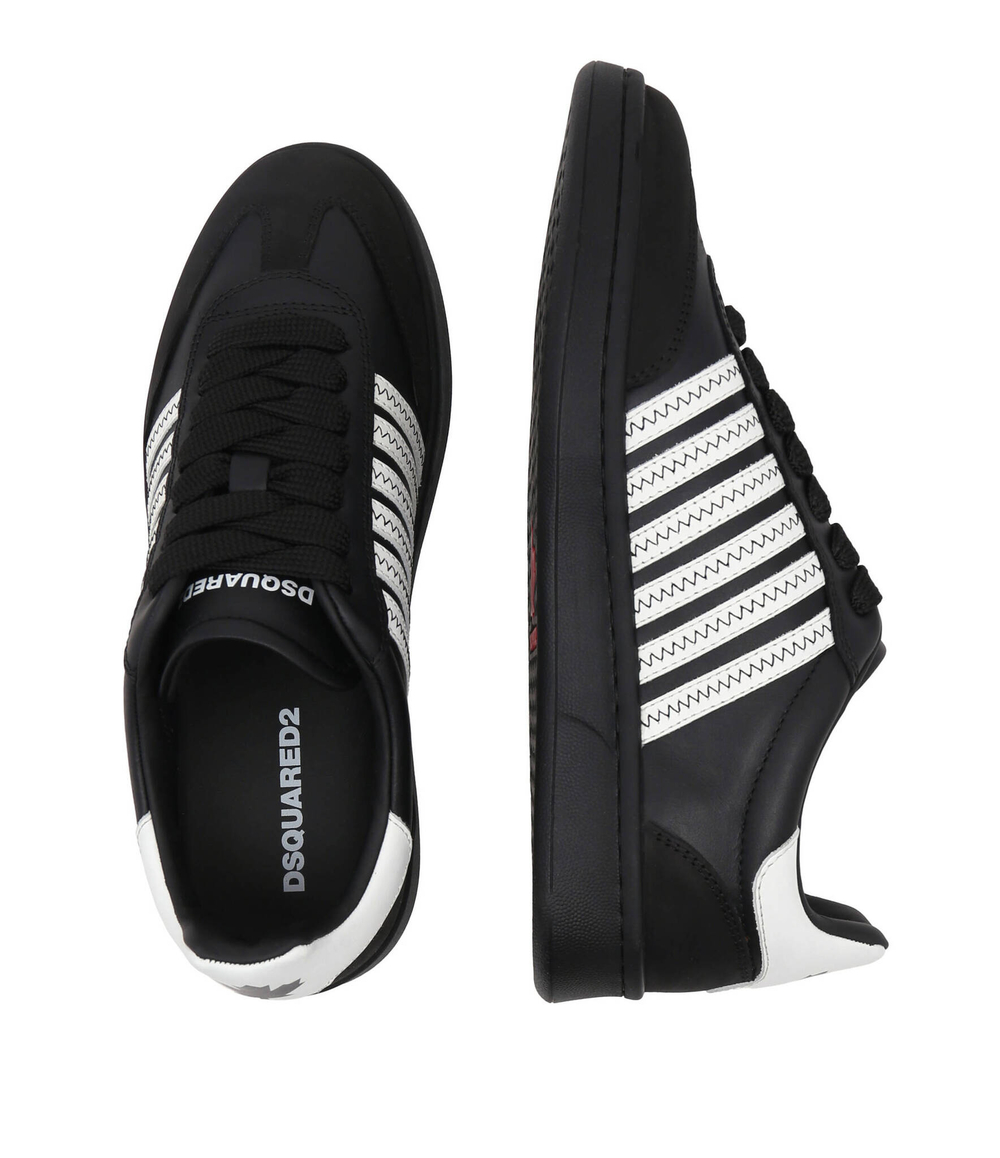 Кожаные кроссовки Dsquared2 - черный(SNM0181 11100001)